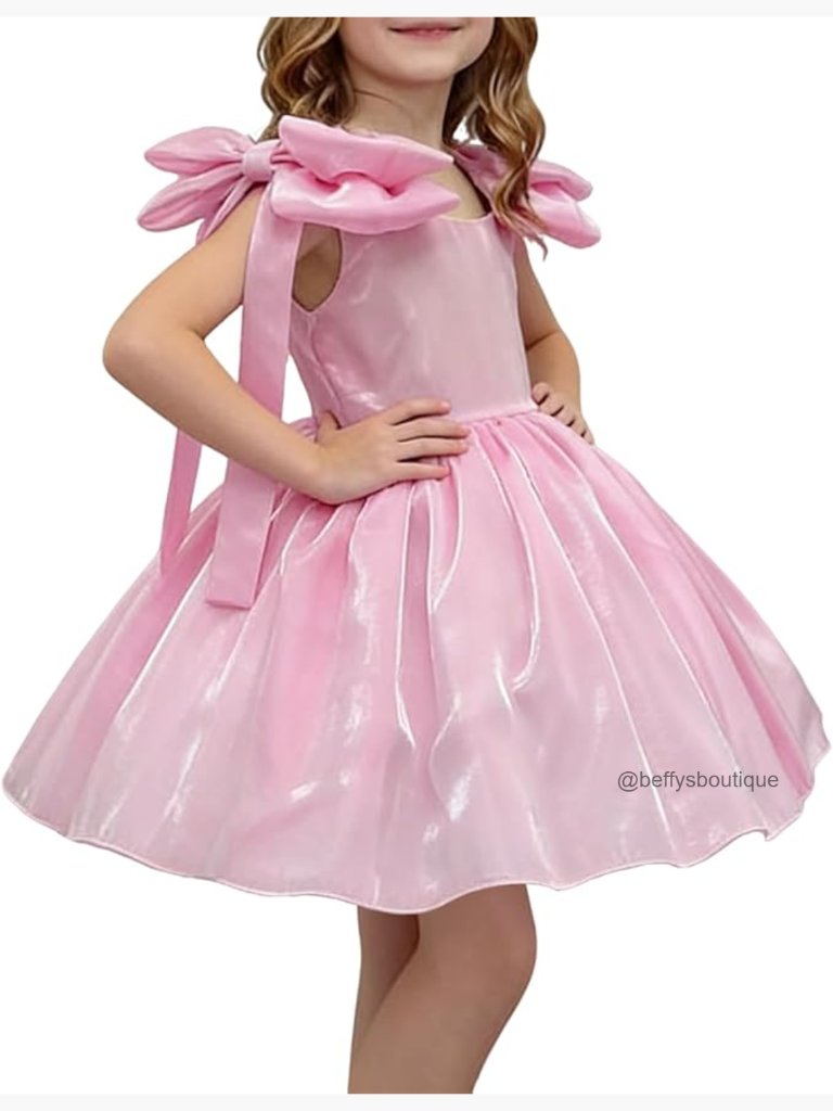 Girls Tulle Flower Girl Dress A-Line Sleeveless Princess Party Gown